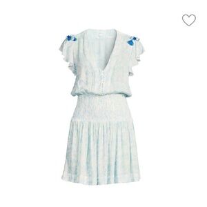 NWT Poupette St Barth Rachel Smocked Waist Mini Dress